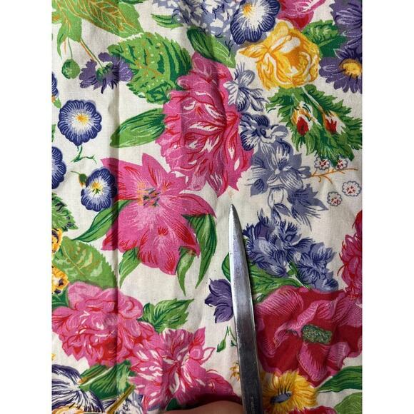 VNTG Passports Pier 1 Imports Floral Tank Blouse 90s Cottage Feminine sz M - Picture 9 of 9